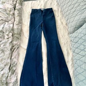 Good American Dark Blue Flare Jeans